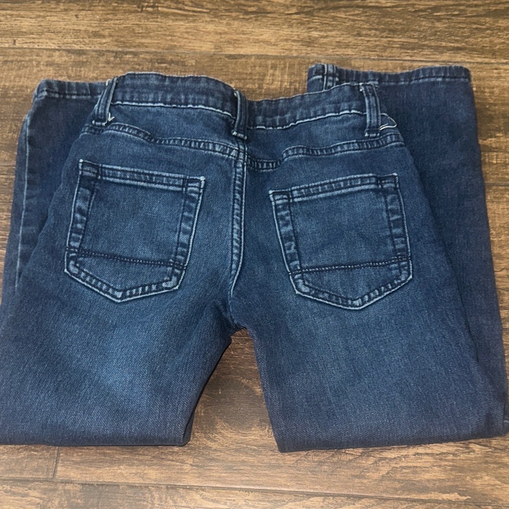 Cat & Jack Dark Blue Straight Jeans - Picture 3 of 3